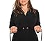 Brobe Post Surgery Robe with 6 Internal Pockets for Mastectomy, Mommy Makeover, Tummy Tuck, Open Heart Surgery- (Small, Black)