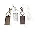 pingente com chaveiro – multicolorido – 25 x 50 mm- pingente Esboços Cameo Bisel Settings Foto joia – personalizado JoiasQF Y