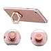 Finger Phone Ring Holder Stand, COCOFU 2pcs 360 Degree Rotation and 180 Degree Flip Zinc Alloy Anxiety Relief,Universal Phone Stand for iPhone, iPad, All Android Smartphones, Tablet(Rose Gold)