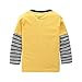 HowJoJo Big Boys Long Sleeve Cotton T-Shirts Monster Truck Shirt Graphic Tees Yellow Size 7/6-7