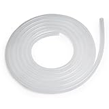 White SiliconeTubing, 1/2"ID, 3/4"OD, 1/8"Wall, 10' Length