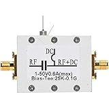 Ciglow Bias Tee Broadband, 25K-100MHz Coaxial Feed RF Broadband Radio Frequency Microwave Coaxial Bias.