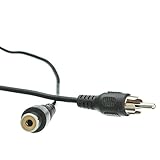 RCA Audio/Video Extension Cable, RCA Male to RCA Female, 25 Foot