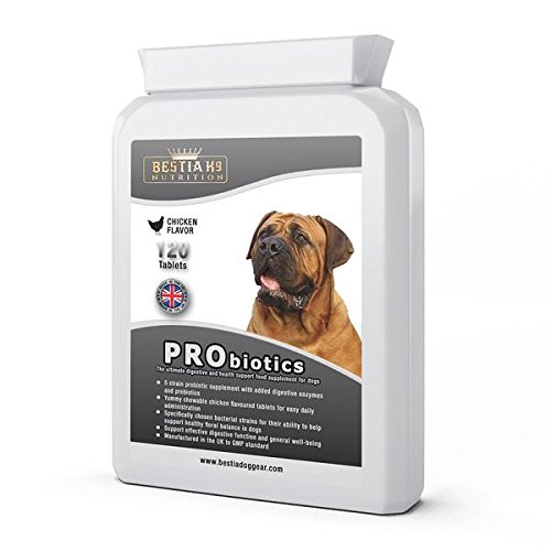 BestiaK9 Nutrition PRObiotics- The Ultimate Digestive and Health Support Food Supplement for Dogs