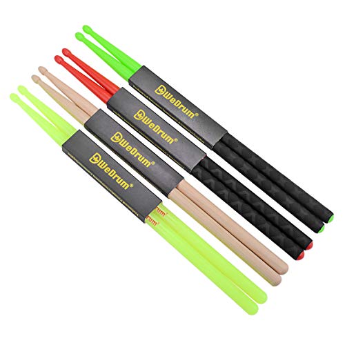 image for Musfunny 5A Nylon Drumsticks for Drum Set Light strong Professional Ni
