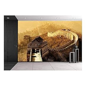 Surreal Chess Board Landscape in Black and White - Removable Wall Mural | Self-Adhesive Large Wallpaper - 66x96 inches