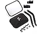 CPROSP Door Off Mirror for Jeep Wrangler TJ JK 1997~2006 2007~2017,Curved Wide View 4x4 Off-road Morror Rectangular Mirrors Quick Release Side View Mirror, 2 Pack