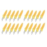 Fangfang Set Of 20 Corn On The Cob Holders Skewers Sticks BBQ Prong Holder Home Cooking Fork