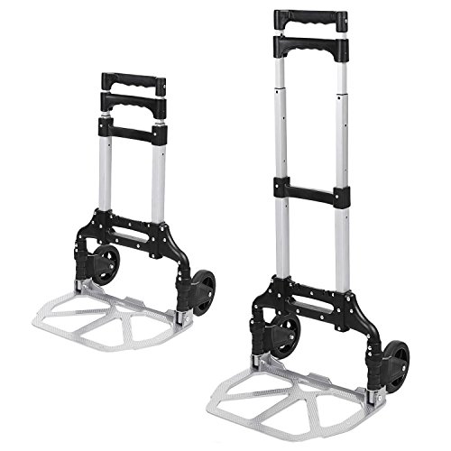 image for (US Stock)Keland Foldable Lightweight Hand Truck, Portable Aluminum Sm