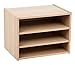 IRIS USA 3-Shelves Modular Wood Stackable Storage Box, Easy Assembly, Customizable, DIY Bookcase, Stacking Storage Organizers, Cube Storage, Cubby Storage System, Home Office Closet, Light Brown