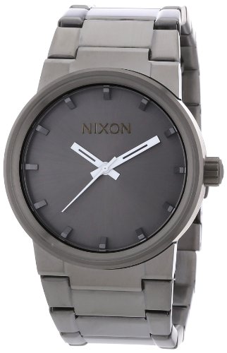Nixon Men's A160-632 Cannon Analog Miyota Japanese Quartz 3 Hand Gunmetal Watch