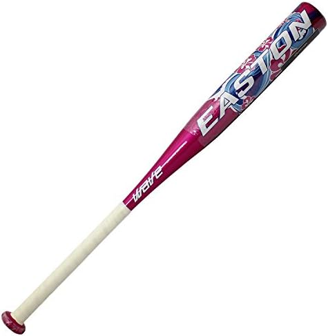 Wave Pink Easton Fast Pitch Softball Bat with Cushioned Grip - Fastpitch FP53, 2-1/4" Diameter, Aluminium Alloy, 1.20 BPF, Length/Weigth: 29"/18 oz (Approved for ASA, USSSA, NSA, ISA and ISF)