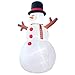 Holidayana Christmas Snowman Inflatable Decor - 15 Ft. Snowman Christmas Inflatable Decor with Interior Lighting, Built-in Fan, and Anchor Ropes