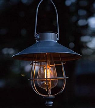 Amazon Co Jp 夢の行 2個セット ソーラー ランタン 庭園灯 Ledランタン ガーデンライト エジソン電球 防水 夜間自動点灯 雰囲気作り ランタンライト ペンダントライト おしゃれ 玄関先 車道 歩道 庭 ガーデン 屋外飾り オーナメント シルバー ホーム キッチン