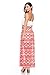 2LUV Boutique Women's Sleeveless Mixed Print Racerback Maxi Dress