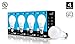 Hyperikon LED A19 Dimmable Bulb, 9W (60W Equivalent), ENERGY STAR and UL, 5000K (Crystal White Glow), CRI90+, 860 Lumens, Medium Screw Base (E26), Pack of 4