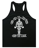 Q&Y Men's Bodybuilding Fitness Stringer Workout Muscle Vest Gym Tank Tops Black XL