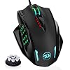 Redragon M908 Impact RGB LED MMO Mouse with Side Buttons Optical Wired Gaming Mouse with 12,400DPI, High Precision, 20…