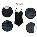 Raintropical Elegant Inspired Retro Vintage One Piece Pin Up Monokinis Swimsuit(FBA)
