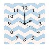 Trend Lab Chevron Wall Clock, Blue Sky