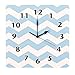 Trend Lab Chevron Wall Clock, Blue Sky