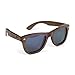 Real Solid Handmade Wooden Sunglasses for Men, Polarized Lenses with Gift Box (Walnut)