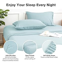 KeoWin 18 Inch Twin Sheets Deep Pocket,Cooling