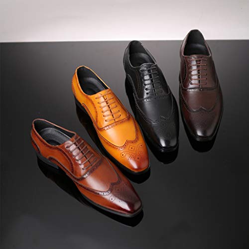 Men's Pointed Toe Shoes - Leather Wedding Shoes Business Fashion Casual Shoes,2019 New - Thumbnail 6