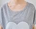 MyFav Pajama Set Big Girls Comfy PJS Lovely Heart Shape Printed Sleepwear Nighty