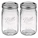 Ball Quart Jar with Silver Lid, Wide Mouth, Set of 2
