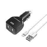 RAVPower 8-Outlet Power Strip Surge Protector with 3 iSmart USB Charging Ports (Total 5V 4.1A Output) and 6ft Cord -White