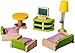 Wooden Living Room Doll House Furniture By Dragon Drew (10 PC Set)