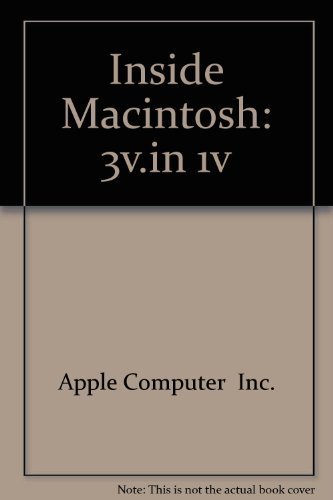 Apple Inside Macintosh, Volumes I, II, and III