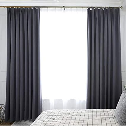 xszhqxxla cortina opaca solida de tres