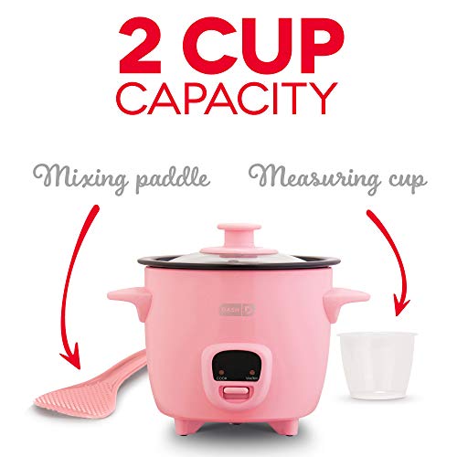 DASH Mini Rice Cooker Steamer with Removable Nonstick Pot, Keep Warm
