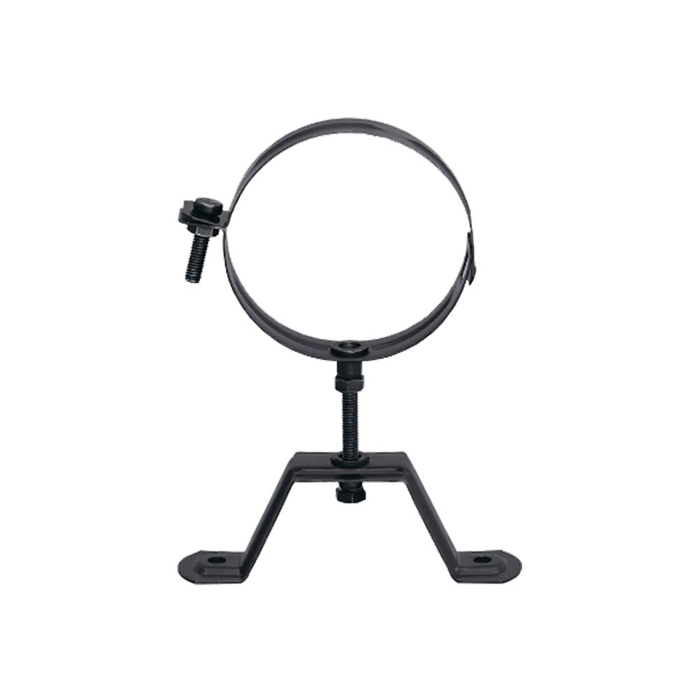 S&M 485589 Adjustable Wall Clamp Coloured Enamel 850癈-80mm for Driving Smokes and Pellet Fis, Black