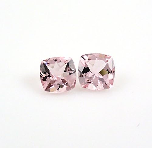 Cor- De-Rosa Morganite Cushion 5mm Matched Pair Approximately 1.01 Carat (13613)