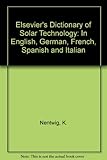Image de Elsevier's Dictionary of Solar Technology: In English, German, French, Spanish and Italian
