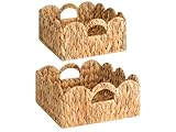 StorageWorks Scalloped Wicker Basket, Nursery