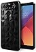 Ringke Air Prism Compatible with LG G6, LG G6 Plus Case Luxurious Vogue Trendy Design Chic Ultra Rad Pyramid Stylish Diamond Pattern Flexible Gemstone-Like Texture Defensive TPU Cover - Ink Black