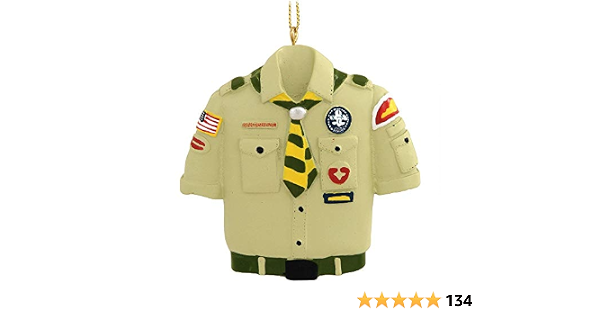 Boy Scout Tan Shirt Christmas Ornament 