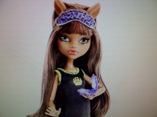 MONSTER HIGH DOLL "Freaky Just Got Fabulous" CLAWDEEN WOLF...Monster High Dead Tired Doll with Slippers, Compact, Hairbrush &amp; Doll Stand by Mattel. Collect All Three from TBC Toys