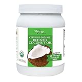 Tresomega Nutrition—Organic Refined Coconut Oil—A Superfood Expeller-Pressed For Cooking, Baking, Health, and Beauty—54 oz. Jar