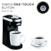 AICOK Single Serve Coffee Maker Brewer for K-Cup Pod, 800W 2mins Quick Brew Technology Coffee Machine with 12oz Water Tank, One-Touch Operation and Compact Design, Black, 2019 Updated