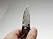 KUBEY Damascus Steel Folding Pocket Knife,Rosewood Handle,About 2 Inch Blade