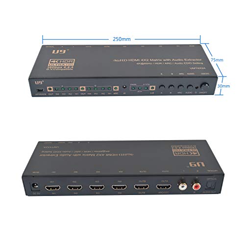 U9 ViewHD HDMI 4x2 with Audio Extractor
