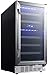 EdgeStar CWR263DZ 15 Inch Wide 23 Bottle Built-In Wine Cooler with Dual Cooling Zones