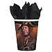 Pirates of the Caribbean Party Supplies Pack For 16 Guests: Straws, Dessert Plates, Beverage Napkins, Cups, and Table Cover (Bundle for 16)