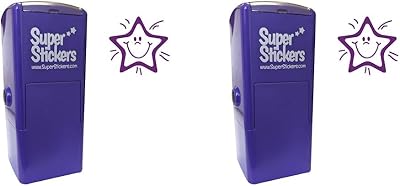 SuperStickers Smiley Star Stamper Purple Small Pack of 2