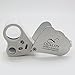 Quality Magnifier Loop Magnifying Glass Jeweler Eye Loupe Lens LED Light 2in1 for Gems Jewelry Rocks Stamps Coins Watches Hobbies Antiques Models Photos